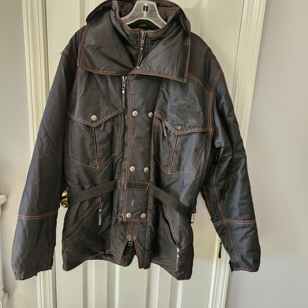 Harley-Davidson Black Military Field Jacket Timeless Design
